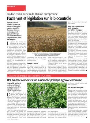 Des avancées concrètes sur la nouvelle politique agricole commune Des avancées concrètes sur la nouvelle politique agricole commune