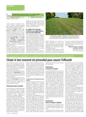 Peu de nouveautés malgré des conditions d’application de plus en plus contraignantes Peu de nouveautés malgré des conditions d’application de plus en plus contraignantes