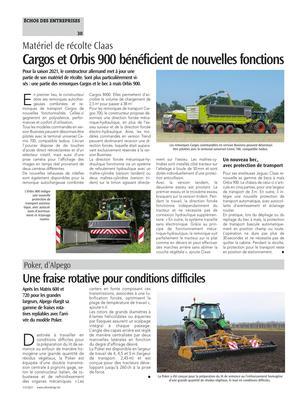 Cargos et Orbis 900 bénéficient de nouvelles fonctions Cargos et Orbis 900 bénéficient de nouvelles fonctions