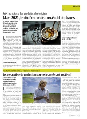 Les perspectives de production pour cette année sont positives! Les perspectives de production pour cette année sont positives!