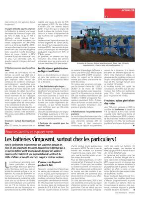Les batteries s’imposent, surtout chez les particuliers! Les batteries s’imposent, surtout chez les particuliers!