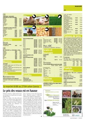 Le prix des veaux est en hausse Le prix des veaux est en hausse