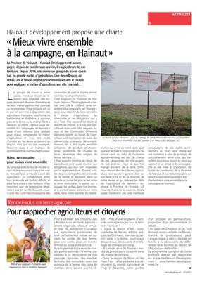 Pour rapprocher agriculteurs et citoyens Pour rapprocher agriculteurs et citoyens