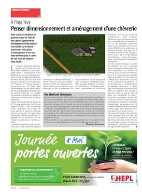Penser dimensionnement et aménagement d’une chèvrerie Penser dimensionnement et aménagement d’une chèvrerie