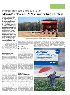 Moins d’hectares en 2021 et une culture en retard