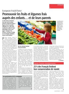 25% des Français limitentleur consommation de viande 25% des Français limitentleur consommation de viande