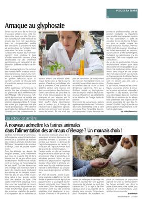 À nouveau admettre les farines animalesdans l’alimentation des animaux d’élevage? Un mauvais choix! À nouveau admettre les farines animalesdans l’alimentation des animaux d’élevage? Un mauvais choix!