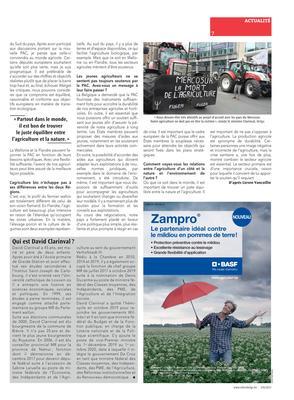 «Menacés par les prix bas, les agriculteursdoivent recevoir une rémunération plus équitable» «Menacés par les prix bas, les agriculteursdoivent recevoir une rémunération plus équitable»