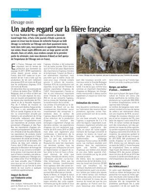 Un autre regard sur la filière française Un autre regard sur la filière française