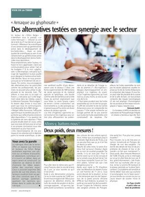 Des alternatives testées en synergie avec le secteur Des alternatives testées en synergie avec le secteur