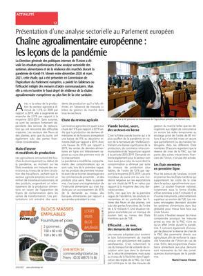 Chaîne agroalimentaire européenne: les leçons de la pandémie Chaîne agroalimentaire européenne: les leçons de la pandémie