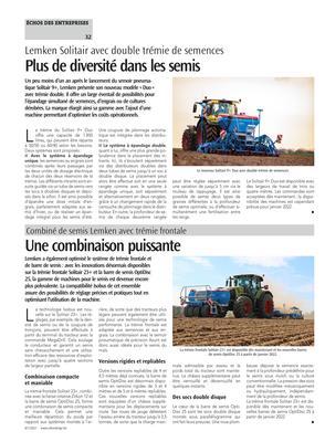 Plus de diversité dans les semis Plus de diversité dans les semis