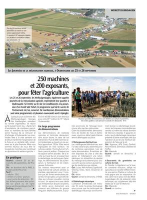 250machineset 200exposants,pour fêter l’agriculture 250machineset 200exposants,pour fêter l’agriculture