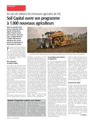 Soil Capital ouvre son programmeà 1.000 nouveaux agriculteurs Soil Capital ouvre son programmeà 1.000 nouveaux agriculteurs