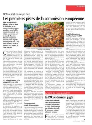Les premières pistes de la commission européenne Les premières pistes de la commission européenne