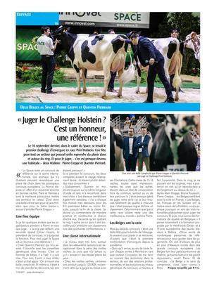 «Juger le Challenge Holstein? C’est un honneur,une référence!» «Juger le Challenge Holstein? C’est un honneur,une référence!»