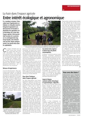 Vous avez des haies?