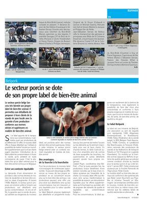 Le secteur porcin se dote de son propre label de bien-être animal Le secteur porcin se dote de son propre label de bien-être animal