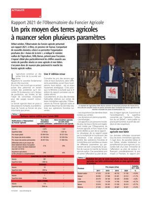 Un prix moyen des terres agricoles à nuancer selon plusieurs paramètres Un prix moyen des terres agricoles à nuancer selon plusieurs paramètres
