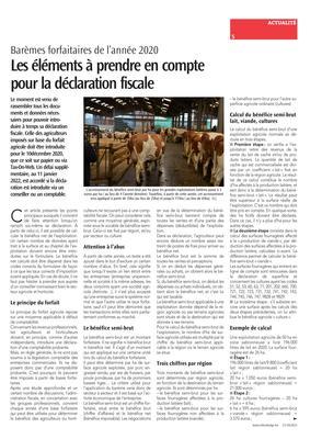 Les éléments à prendre en comptepour la déclaration fiscale Les éléments à prendre en comptepour la déclaration fiscale