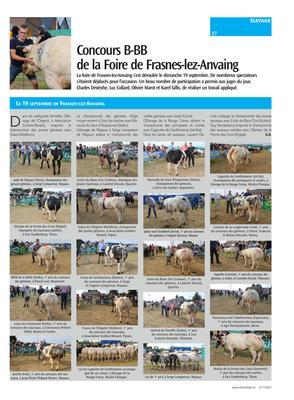 Concours B-BBde la Foire de Frasnes-lez-Anvaing Concours B-BBde la Foire de Frasnes-lez-Anvaing