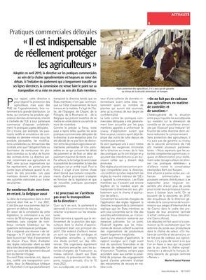 «Il est indispensable de réellement protéger les agriculteurs» «Il est indispensable de réellement protéger les agriculteurs»