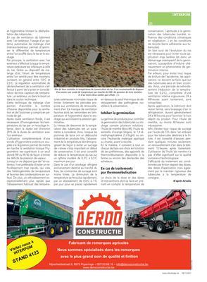 Comment aborder aux mieux la conservation et le stockage des précieux tubercules? Comment aborder aux mieux la conservation et le stockage des précieux tubercules?