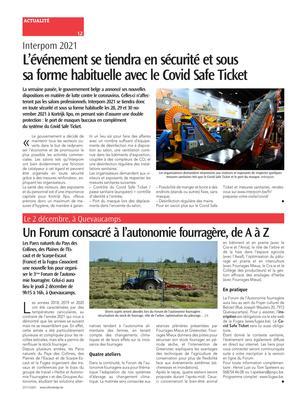 L’événement se tiendra en sécurité et sous sa forme habituelle avec le Covid Safe Ticket L’événement se tiendra en sécurité et sous sa forme habituelle avec le Covid Safe Ticket