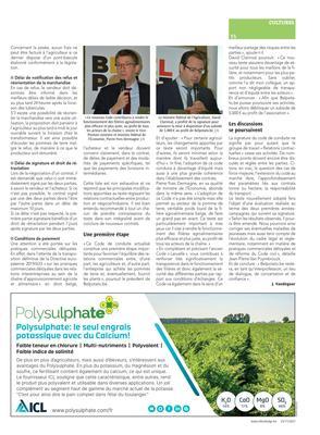 Un nouveau code de conduite pour davantage d’équité entre les maillons Un nouveau code de conduite pour davantage d’équité entre les maillons