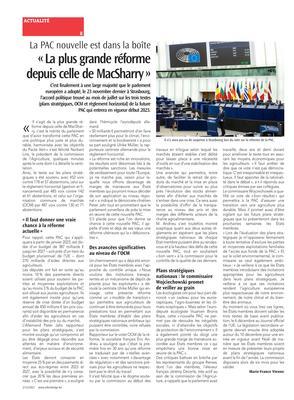 «La plus grande réforme depuis celle de MacSharry»