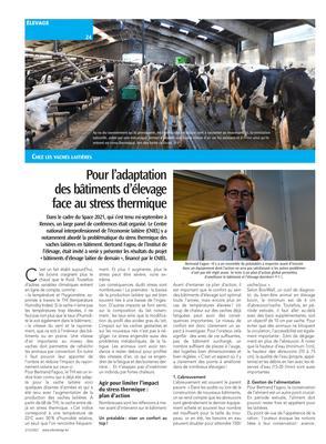 Pour l’adaptationdes bâtiments d’élevageface au stress thermique Pour l’adaptationdes bâtiments d’élevageface au stress thermique