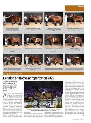 L’édition anniversaire reportée en 2022 L’édition anniversaire reportée en 2022