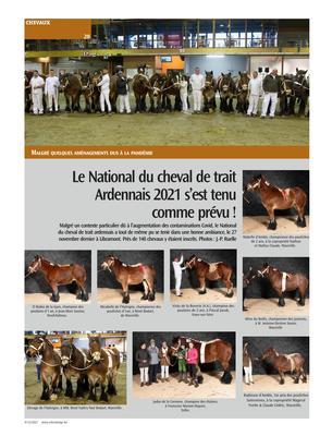 Le National du cheval de traitArdennais 2021 s’est tenucomme prévu! Le National du cheval de traitArdennais 2021 s’est tenucomme prévu!