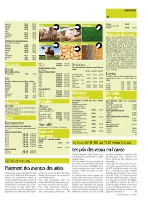 Paiement des avances des aides Paiement des avances des aides