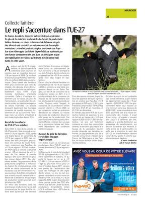 Le repli s’accentue dans l’UE-27 Le repli s’accentue dans l’UE-27