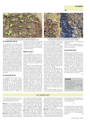 Pour un bêchage superficiel ou une décompaction sans retournement Pour un bêchage superficiel ou une décompaction sans retournement