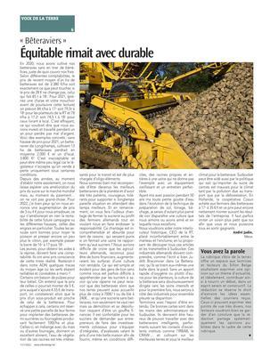 Équitable rimait avec durable Équitable rimait avec durable