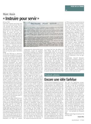 «Instruire pour servir» «Instruire pour servir»