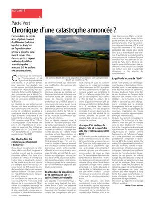 Chronique d’une catastrophe annoncée? Chronique d’une catastrophe annoncée?