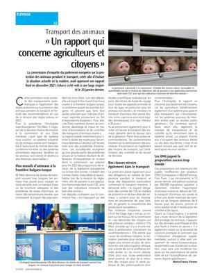 «Un rapport qui concerne agriculteurs et citoyens» «Un rapport qui concerne agriculteurs et citoyens»