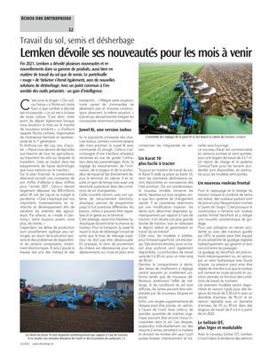 Lemken dévoile ses nouveautés pour les mois à venir Lemken dévoile ses nouveautés pour les mois à venir