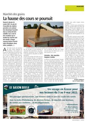 La hausse des cours se poursuit La hausse des cours se poursuit