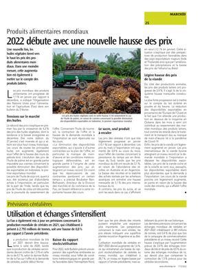 2022 débute avec une nouvelle hausse des prix 2022 débute avec une nouvelle hausse des prix
