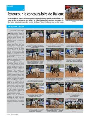 Retour sur le concours-foire de Baileux