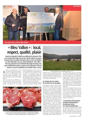 «Bleu Vallon»: local,respect, qualité, plaisir «Bleu Vallon»: local,respect, qualité, plaisir
