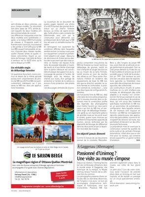 Au champ ou en forêt, le MB trac alliaitperformance et polyvalence Au champ ou en forêt, le MB trac alliaitperformance et polyvalence