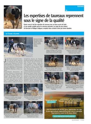 Les expertises de taureaux reprennentsous le signe de la qualité Les expertises de taureaux reprennentsous le signe de la qualité