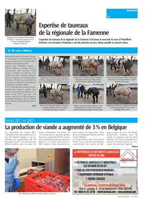 Expertise de taureaux de la régionale de la Famenne Expertise de taureaux de la régionale de la Famenne
