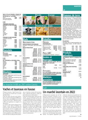 Vaches et taureaux en hausse Vaches et taureaux en hausse