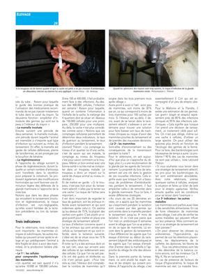 Près de 50% des fermeswallonnes pourraient déjà adhérer à une stratégiede tarissement sélectif Près de 50% des fermeswallonnes pourraient déjà adhérer à une stratégiede tarissement sélectif